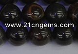 COB655 15.5 inches 14mm round gold black obsidian beads wholesale