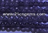 COB700 15.5 inches 4mm round ice black obsidian beads wholesale