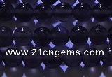 COB701 15.5 inches 6mm round ice black obsidian beads wholesale