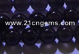 COB702 15.5 inches 8mm round ice black obsidian beads wholesale