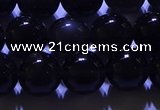 COB703 15.5 inches 10mm round ice black obsidian beads wholesale