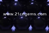 COB705 15.5 inches 14mm round ice black obsidian beads wholesale