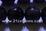 COB706 15.5 inches 16mm round ice black obsidian beads wholesale