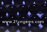 COB712 15.5 inches 8mm round ice black obsidian beads wholesale