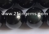 COB725 15.5 inches 14mm round black obsidian gemstone beads