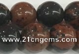 COB754 15.5 inches 12mm round mahogany obsidian beads wholesale