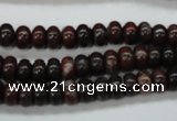 COJ10 15.5 inches 5*8mm rondelle blood jasper gemstone beads