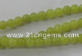 COJ102 15.5 inches 6mm round olive jade beads wholesale