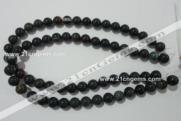 COJ304 15.5 inches 12mm round Indian bloodstone beads wholesale