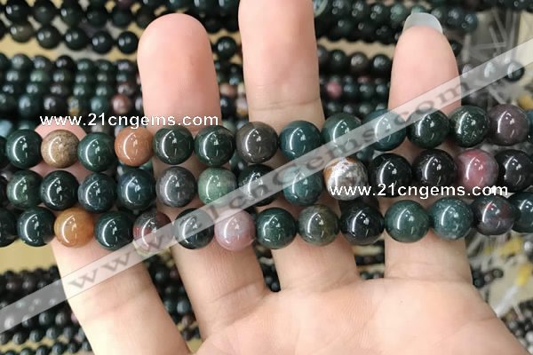 COJ332 15.5 inches 8mm round Indian bloodstone beads wholesale