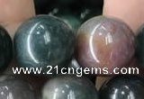 COJ335 15.5 inches 14mm round Indian bloodstone beads wholesale