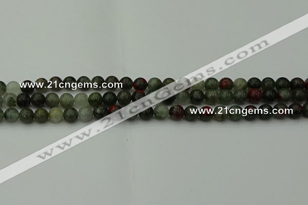 COJ451 15.5 inches 6mm round blood jasper beads wholesale