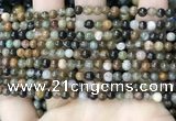 COJ490 15.5 inches 4mm round ocean jade beads wholesale