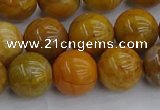 COJ603 15.5 inches 10mm round orpiment jasper beads wholesale