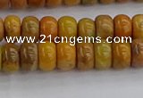 COJ611 15.5 inches 4*6mm rondelle orpiment jasper beads