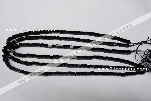 CON30 15.5 inches 4*4mm cube black onyx gemstone beads