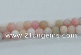 COP01 15.5 inches 5mm round natural pink opal beads wholesale