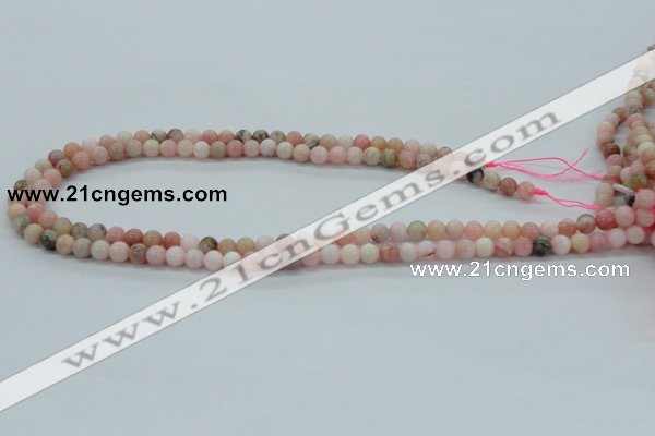 COP02 15.5 inches 6mm round natural pink opal beads wholesale