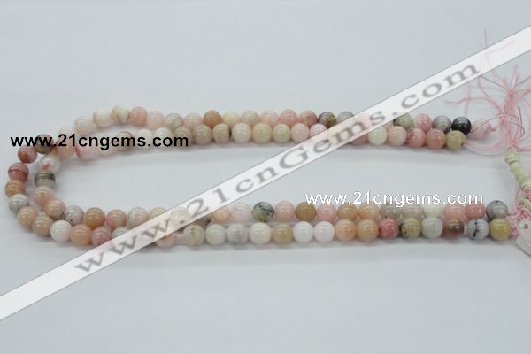 COP03 15.5 inches 8mm round natural pink opal beads wholesale