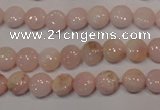 COP1011 15.5 inches 8mm flat round natural pink opal gemstone beads