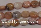 COP1021 15.5 inches 8*10mm oval natural pink opal gemstone beads