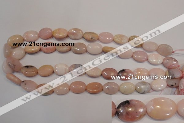 COP1024 15.5 inches 13*18mm oval natural pink opal gemstone beads