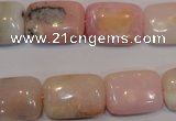 COP1034 15.5 inches 13*18mm rectangle natural pink opal gemstone beads