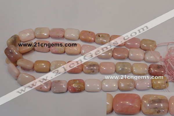 COP1035 15.5 inches 15*20mm rectangle natural pink opal gemstone beads