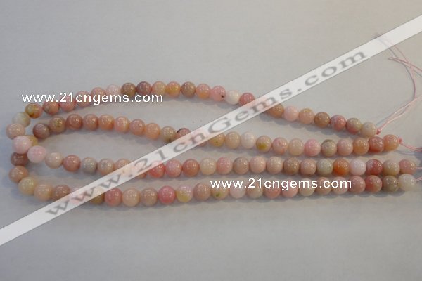 COP1061 15.5 inches 8mm round natural pink opal gemstone beads