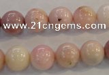 COP1063 15.5 inches 12mm round natural pink opal gemstone beads