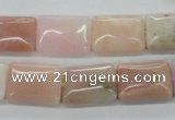 COP12 15.5 inches 13*18mm rectangle natural pink opal beads wholesale