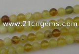 COP1201 15.5 inches 6mm round yellow opal gemstone beads