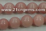 COP1215 15.5 inches 14mm round Chinese pink opal gemstone beads