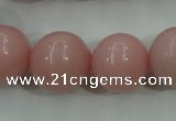 COP1217 15.5 inches 18mm round Chinese pink opal gemstone beads