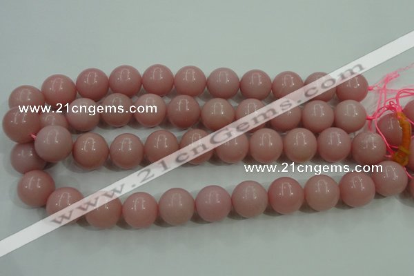 COP1217 15.5 inches 18mm round Chinese pink opal gemstone beads