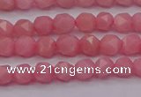 COP1221 15.5 inches 6mm faceted nuggets Chinese pink opal beads