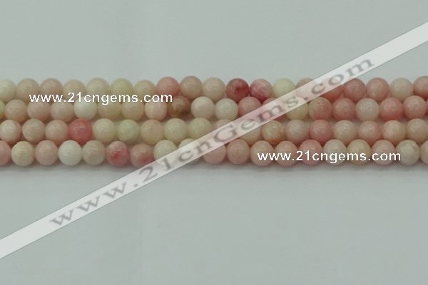 COP1226 15.5 inches 6mm round Chinese pink opal beads wholesale