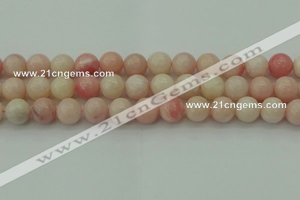 COP1229 15.5 inches 12mm round Chinese pink opal beads wholesale