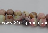 COP1251 15.5 inches 6mm round natural pink opal gemstone beads