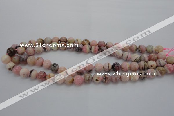 COP1251 15.5 inches 6mm round natural pink opal gemstone beads