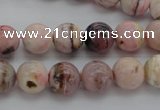 COP1252 15.5 inches 8mm round natural pink opal gemstone beads