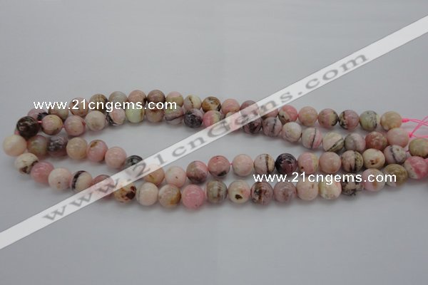 COP1252 15.5 inches 8mm round natural pink opal gemstone beads