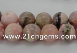 COP1254 15.5 inches 12mm round natural pink opal gemstone beads