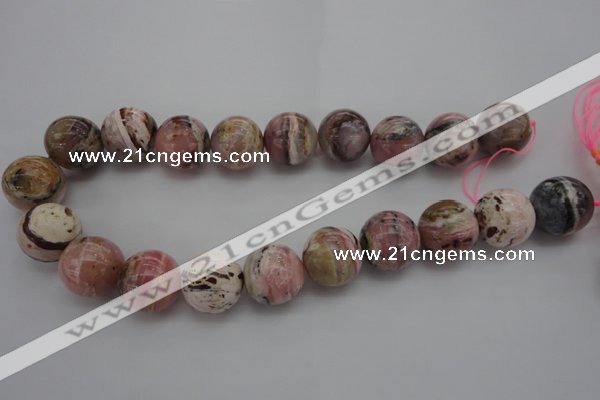 COP1257 15.5 inches 18mm round natural pink opal gemstone beads