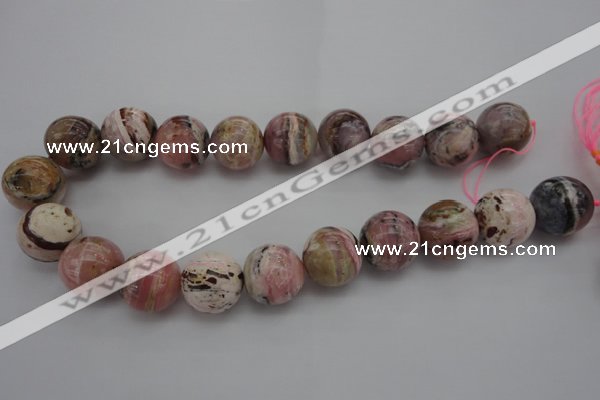 COP1258 15.5 inches 20mm round natural pink opal gemstone beads