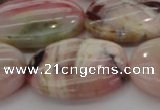 COP1279 15.5 inches 25*35mm oval natural pink opal gemstone beads