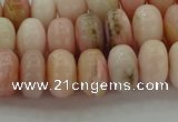 COP1287 15.5 inches 5*8mm rondelle natural pink opal beads