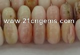 COP1288 15.5 inches 6*10mm rondelle natural pink opal beads