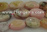 COP1290 15.5 inches 8*12mm oval natural pink opal beads