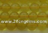 COP1302 15.5 inches 8mm round natural yellow opal gemstone beads